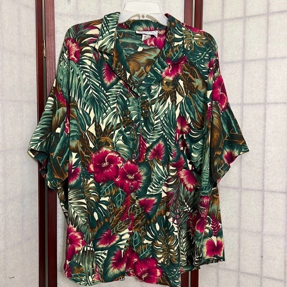A PERSONAL TOUCH TROPICAL SHIRT SIZE 26W/46